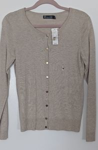 NWT - NY & Co. Women's Cream/Light Tan Cardigan